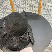 Dior Logo Bucket Hat in Black - 3