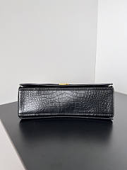 Balenciaga Crush Shoulder Bag Crocodile Black 31x20x12cm - 5