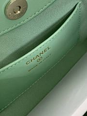 Chanel Nano 31 Green Bag 20.5x17.5cm - 6