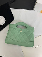 Chanel Nano 31 Green Bag 20.5x17.5cm - 5