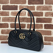 Gucci GG Marmont Medium Top Handle Bag Black 35.5x16.5x7cm - 4