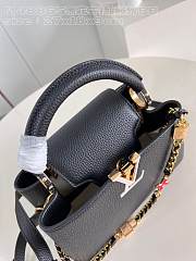 Louis Vuitton LV BB Capucines Black 27x18x9cm - 5