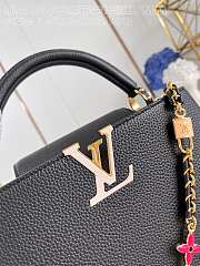 Louis Vuitton LV MM Capucines Black 31x20x11cm - 6