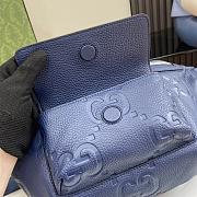 Gucci Jumbo GG Belt Bag Blue 28x18x8cm - 3