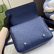 Gucci Jumbo GG Blue Medium Messenger Bag 31×24.5×5cm - 2