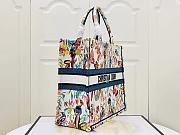 Dior Large Book Tote White Multicolor Fantastica 42 x 35 x 18.5 cm - 4