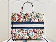 Dior Large Book Tote White Multicolor Fantastica 42 x 35 x 18.5 cm - 2