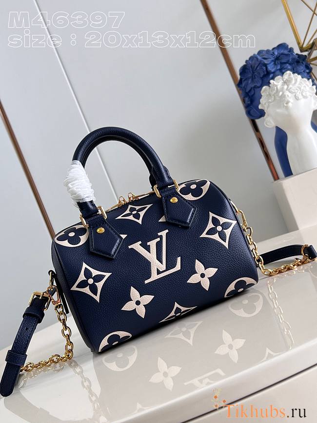 Louis Vuitton LV Speedy Bandoulière 20 Navy Blue 20.5 x 13.5 x 12 cm - 1