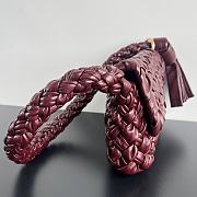 Bottega Veneta Kalimero Città Red Wine 25x18x5.5cm - 6