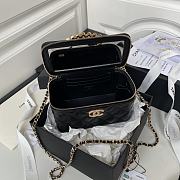 Chanel 24P Vanity Case Black Lambskin 17cm - 6