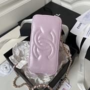 Chanel 24P Vanity Case Pink Lambskin 17cm - 6
