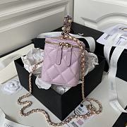 Chanel 24P Vanity Case Pink Lambskin 17cm - 3