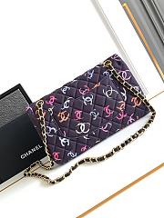 Chanel Medium Flap Bag Classic Bag 11.12 Fabric 25cm - 4