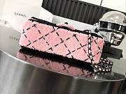 Chanel 24P Flap Bag Sequin Pink Bag 20cm - 3