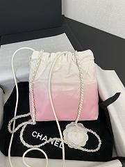 Chanel 22 Mini Bag White & Light Pink 20x19x6cm - 3