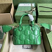 Gucci GG Matelassé Handbag Green 19x13x10cm - 5