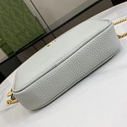 Gucci GG Marmont Mini Shoulder Bag Grey 18.5x11x4cm - 5