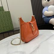 Gucci Jackie Notte Mini Bag Orange 19.5x18x3.5cm - 5