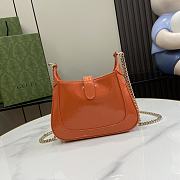 Gucci Jackie Notte Mini Bag Orange 19.5x18x3.5cm - 2