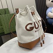 Gucci Small Shoulder Bag With Gucci Print Brown 31x22.5x15cm - 4