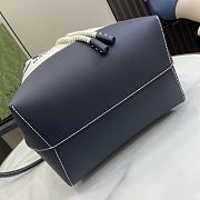 Gucci Small Shoulder Bag With Gucci Print Blue 31x22.5x15cm - 2