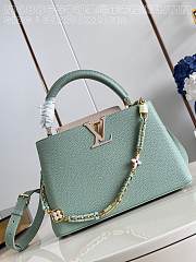 Louis Vuitton LV MM Capucines Jade Green 31x20x11cm - 1