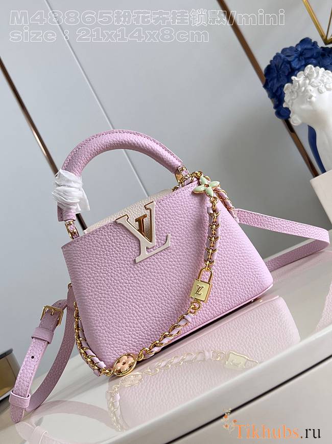 Louis Vuitton LV Mini Capucine Pink 21x14x8cm - 1