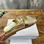 Dior Dway Slide Gold Calfskin - 4