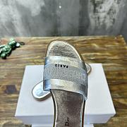 Dior Dway Slide Silver Calfskin - 4