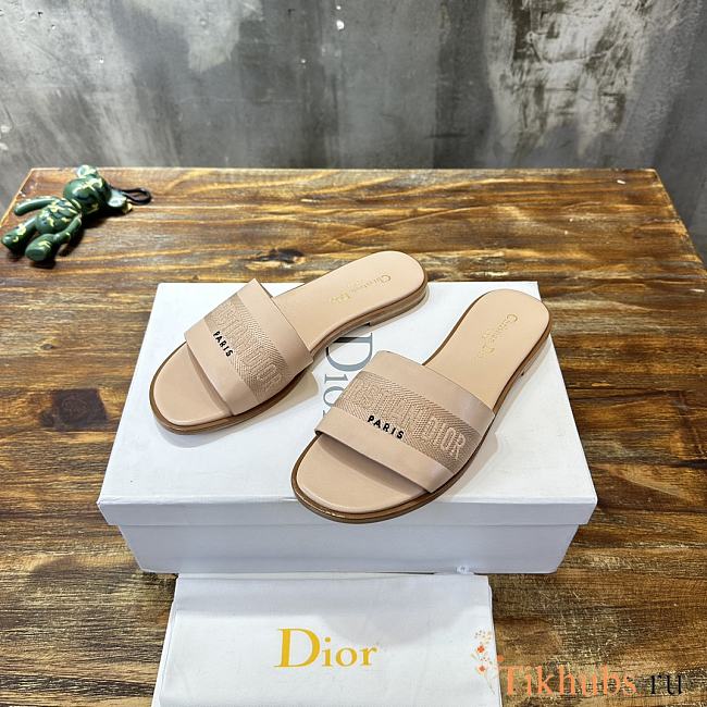 Dior Dway Slide Nude Calfskin - 1