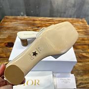 Dior Forever Heeled Slide White Calfskin 5cm - 5