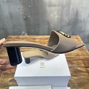 Dior Forever Heeled Slide Beige Calfskin 5cm - 3