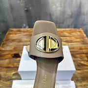 Dior Forever Heeled Slide Beige Calfskin 5cm - 2