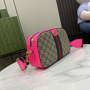 Gucci Ophidia GG Small Crossbody Bag Pink 24x15x17cm - 5