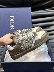 Dior B27 Low-Top Sneaker Khaki Beige Smooth  - 4