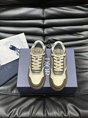 Dior B27 Low-Top Sneaker Khaki Beige Smooth  - 2