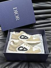 Dior B57 Mid-Top Sneaker Calfskin Beige White  - 1