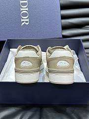 Dior B57 Mid-Top Sneaker Calfskin Beige White  - 5