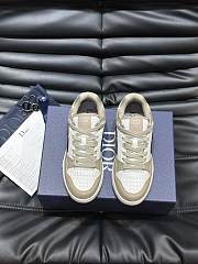 Dior B57 Mid-Top Sneaker Calfskin Beige White  - 4