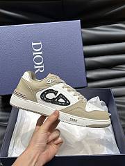 Dior B57 Mid-Top Sneaker Calfskin Beige White  - 2