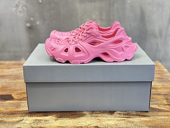 Balenciaga Caged Lace Up Pink Sneaker