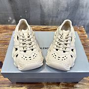 Balenciaga Caged Lace Up Beige Sneaker - 2