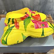 Balenciaga x Croc Tulip Yellow Sandals - 2