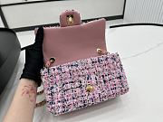 Chanel Small Flap Bag Purple White 20cm - 3