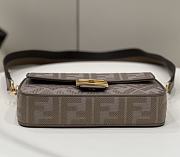 Fendi Baguette Shoulder Bag Brown 27x6x14cm - 5