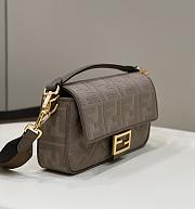 Fendi Baguette Shoulder Bag Brown 27x6x14cm - 2