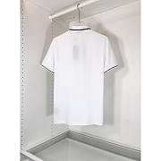 Dior Polo Shirt With Bee Embroidery Cotton Piqué White - 3