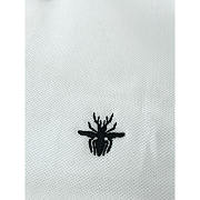 Dior Polo Shirt With Bee Embroidery Cotton Piqué White - 2