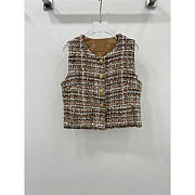 Chanel Tweed Vest Jacket Multi Color - 1