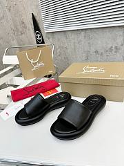 Christian Louboutin Black Slides - 4